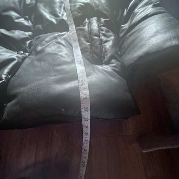 Soho Faux Leather City PufferCoat oversize crop black size small - Picture 11 of 11